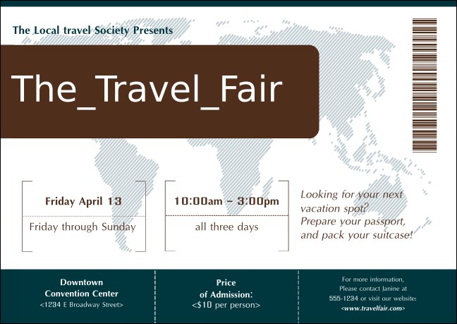 Airline Postcard Product Front