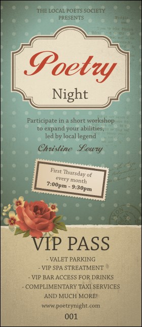 Poetry VIP Pass Product Front