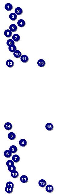 Casino Reserved Event Ticket Front Field Markers