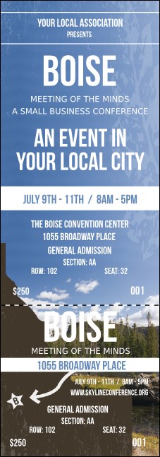 Boise 2 Reserved Event Ticket