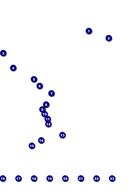 All Purpose Geometric Black and White Image Poster Front Field Markers