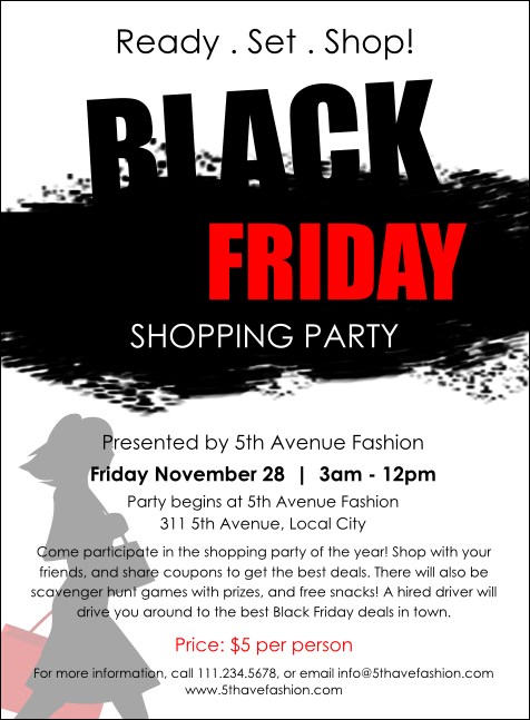 Black Friday Invitation Product Front