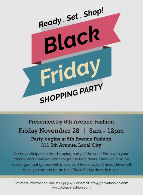 Black Friday Sale Invitation