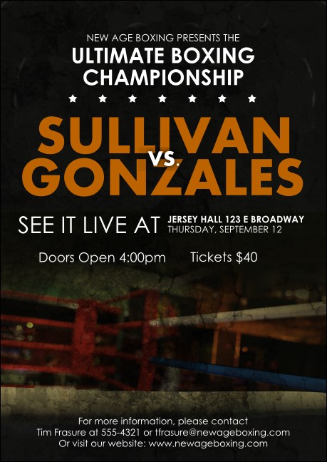 Boxing Postcard Mailer