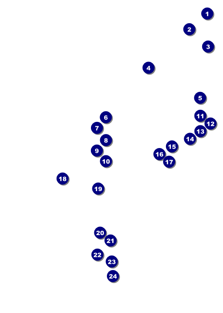 All-Star Retro Baseball Postcard Mailer Front Field Markers