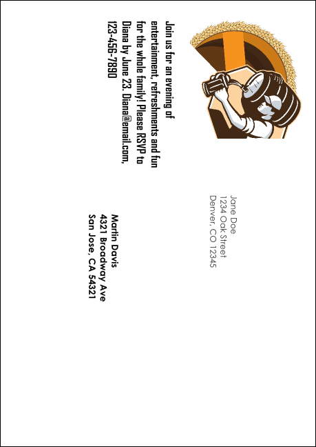 Beer Festival Artisan Postcard Mailer Product Back