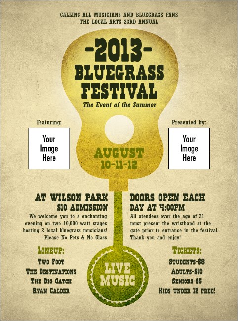 Guitar and Banjo Flyer Product Front