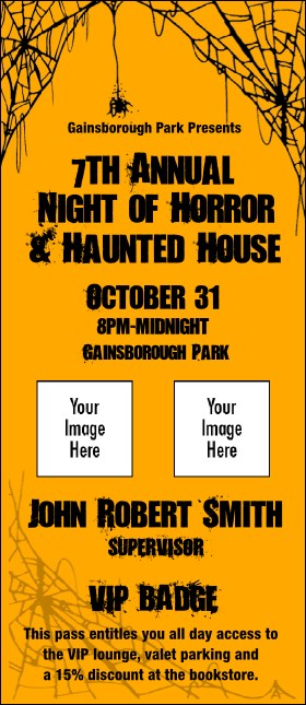 Spider Web VIP Event Badge Large Product Front