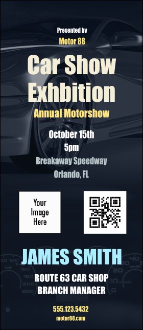 Car Show Speed Dial VIP Event Badge Large Product Front