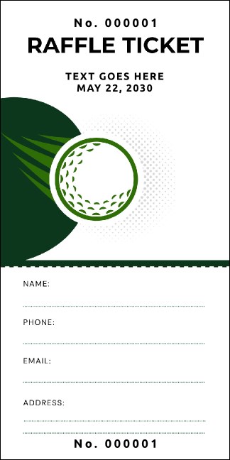 Oversized Raffle Ticket Product Front