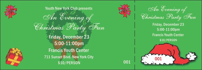Playful Christmas General Admission Ticket 002 Product Front