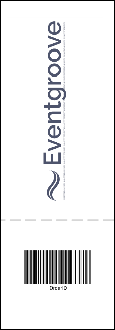 Christmas General Admission ticket with full bleed Product Back