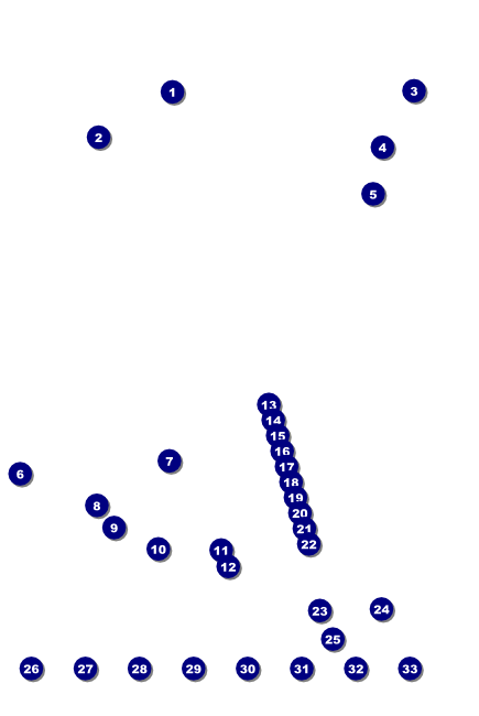 Rock Concert BW Poster Front Field Markers