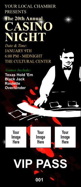 Casino Dealer VIP Pass Product Front