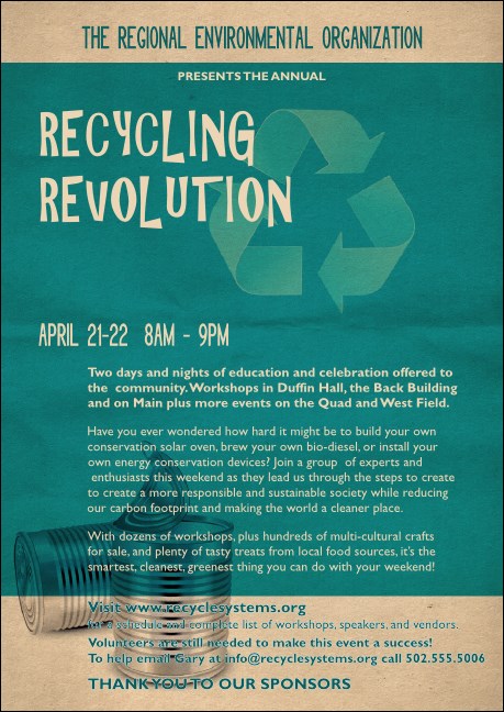 Recycling Symbol Postcard Product Front