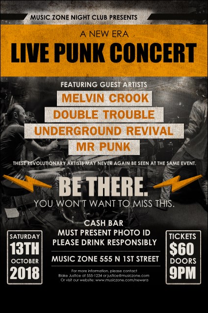 Punk Rock Poster Product Front