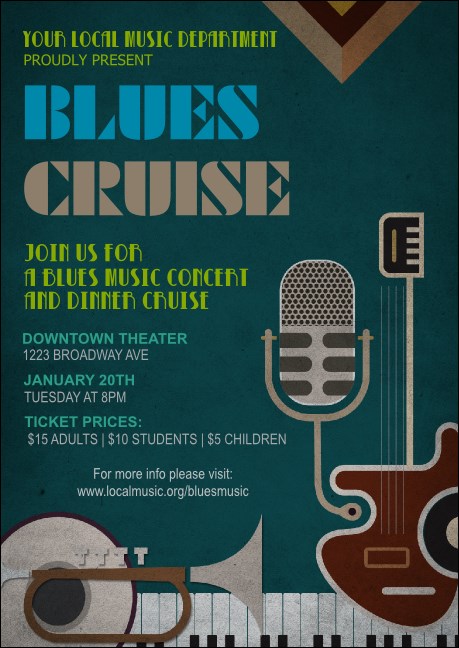 Blues Club Flyer Product Front